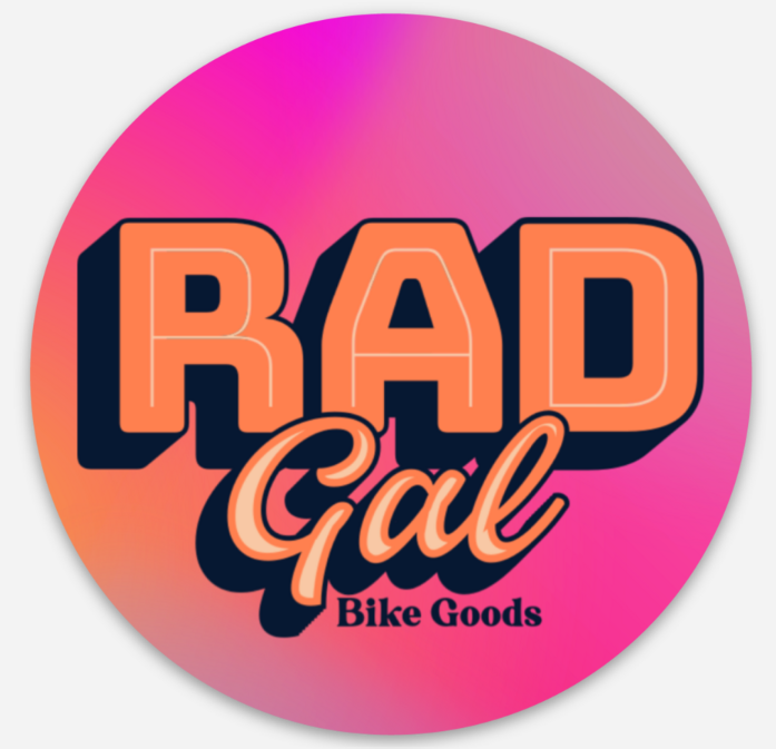 Rad Gal Bike Goods Sticker - Round